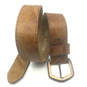 Leather Belt Brown Unisex Size 30